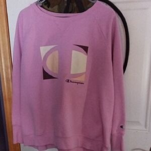 Champion Women's Lavender Crew Neck Sweater